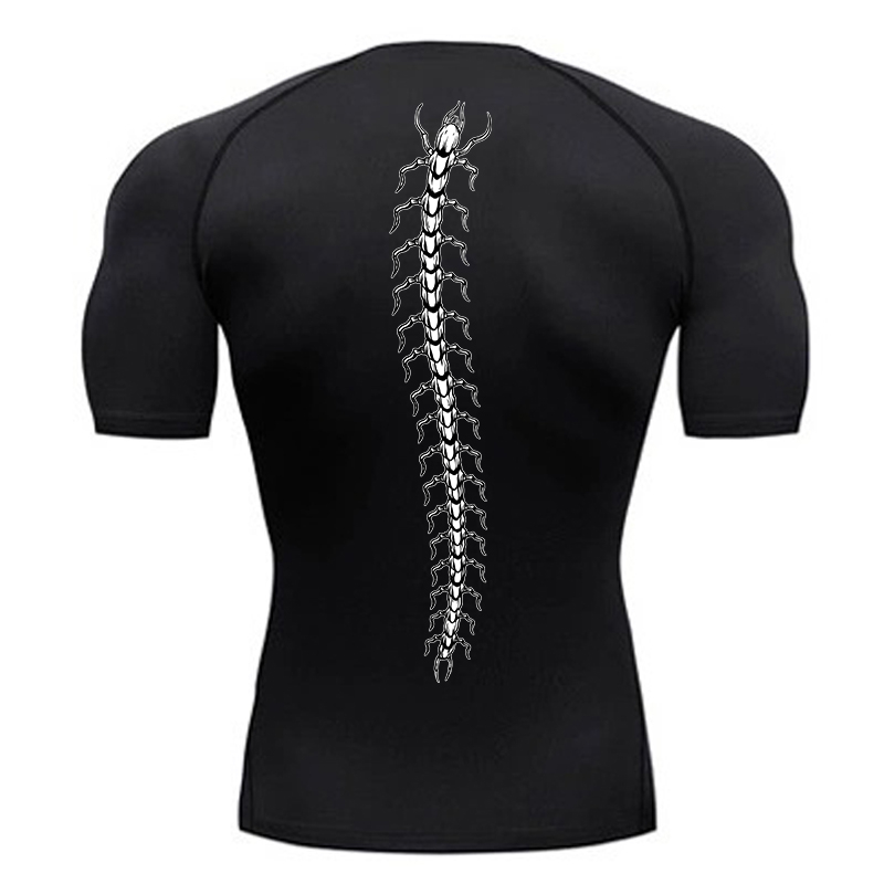Streetwear Brand T Shirt - Graphic Compression Shirts for Men Gym