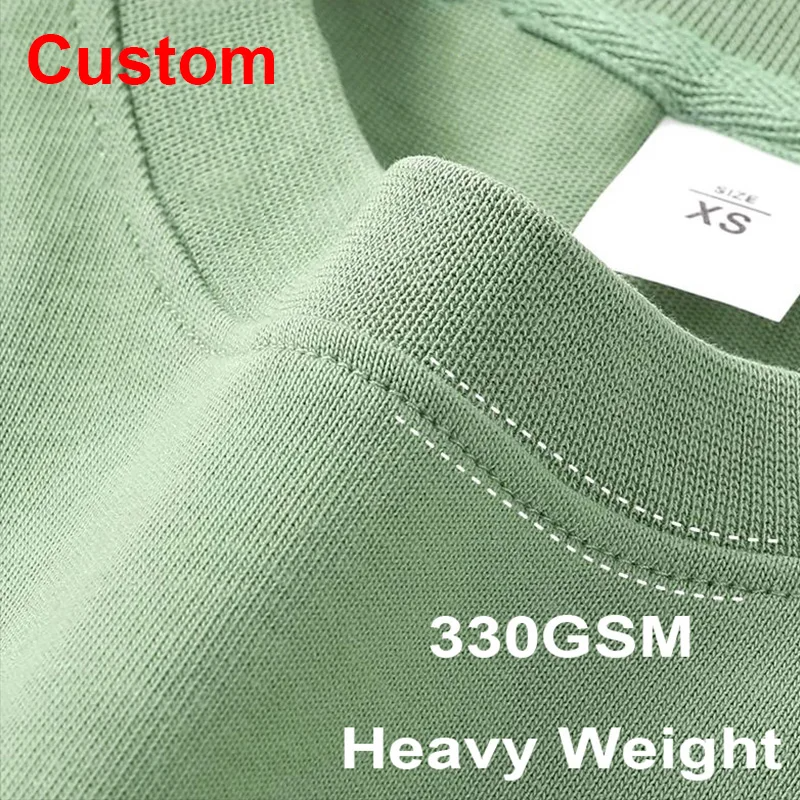 Streetwear Brand T Shirt - DIY Custom LOGO Thick Neck Drop