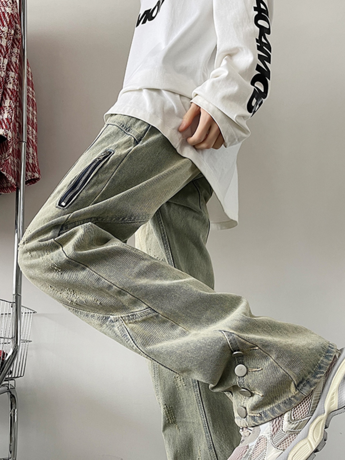 Yellow Streetwear Brand - Yellow Clay Straight Leg Men's Jeans