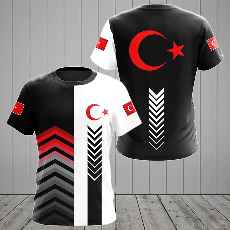Turkish Flag Camouflage 3d Pri - đánh giá và giá Streetwear Brand T Shirt