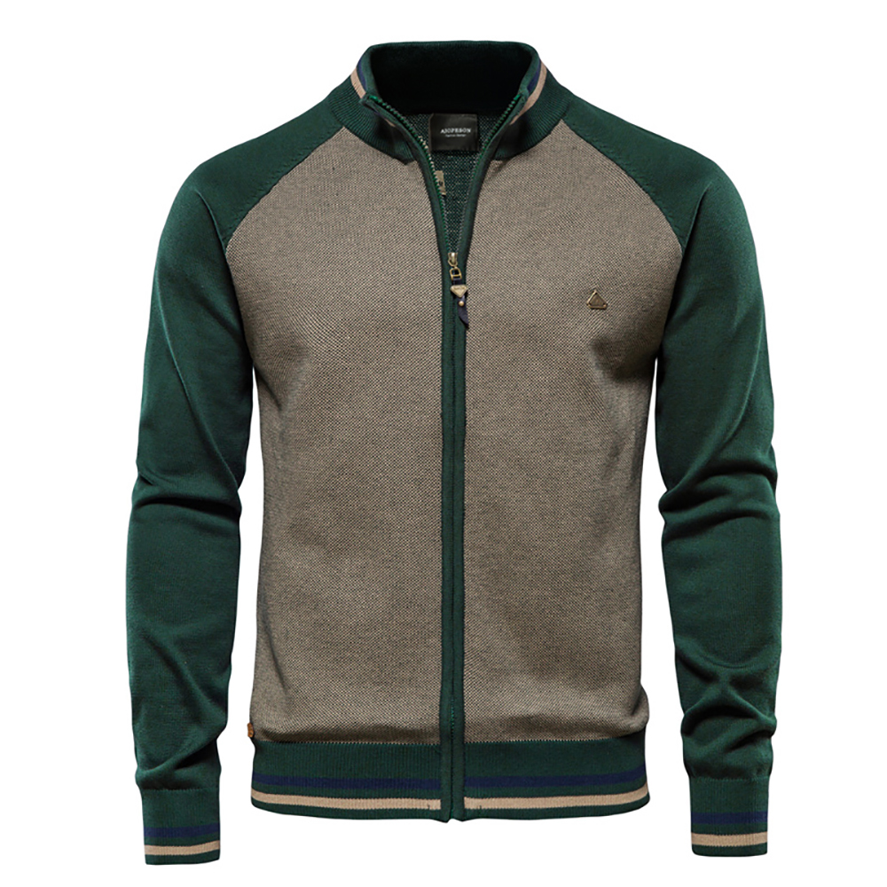 AIOPESON Spliced Cardigan Men  - đánh giá và giá Streetwear Brand China