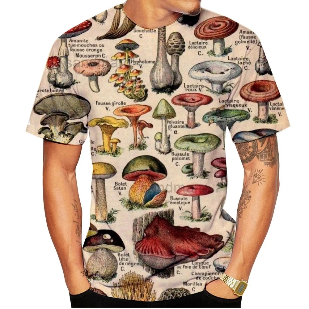 Men T-shirt Retro Mushroom Tee - đánh giá và giá Streetwear Brand T Shirt