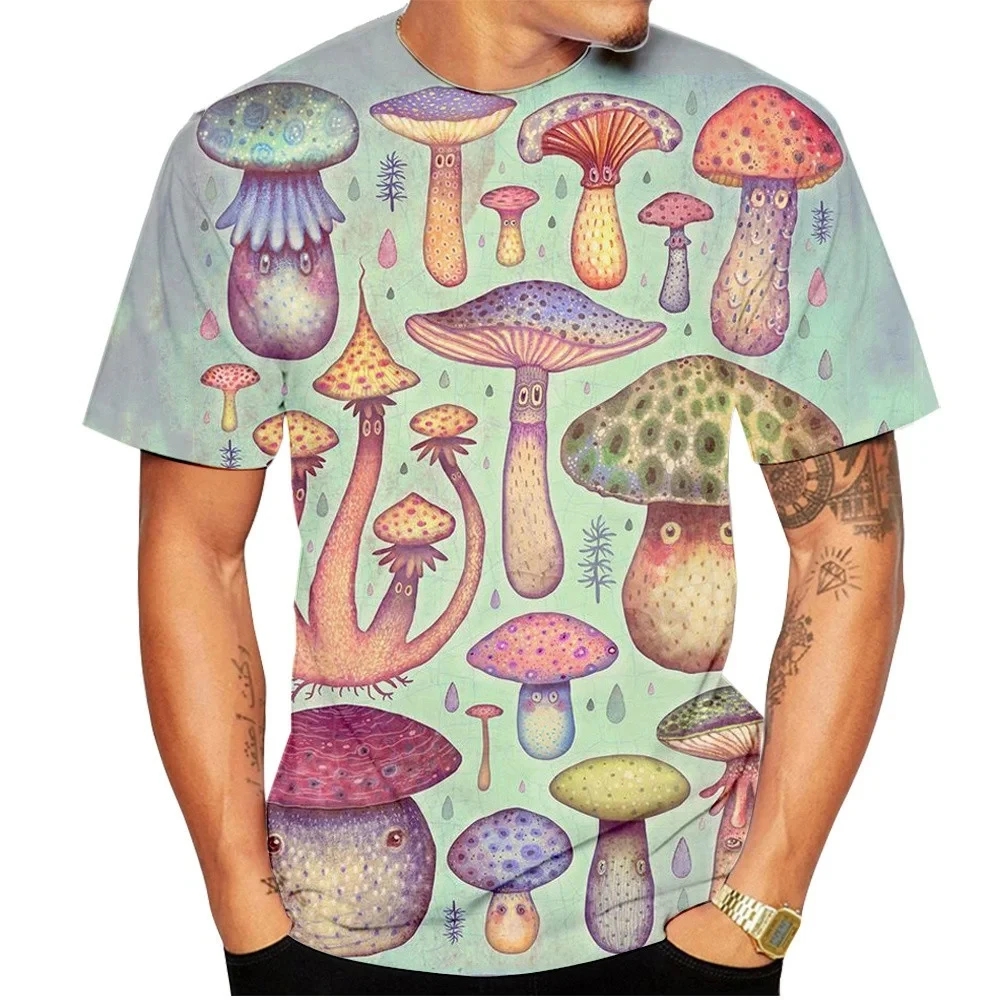 Men T-shirt Retro Mushroom Tee - đánh giá và giá Streetwear Brand T Shirt