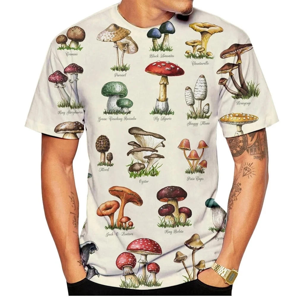 Men T-shirt Retro Mushroom Tee - đánh giá và giá Streetwear Brand T Shirt