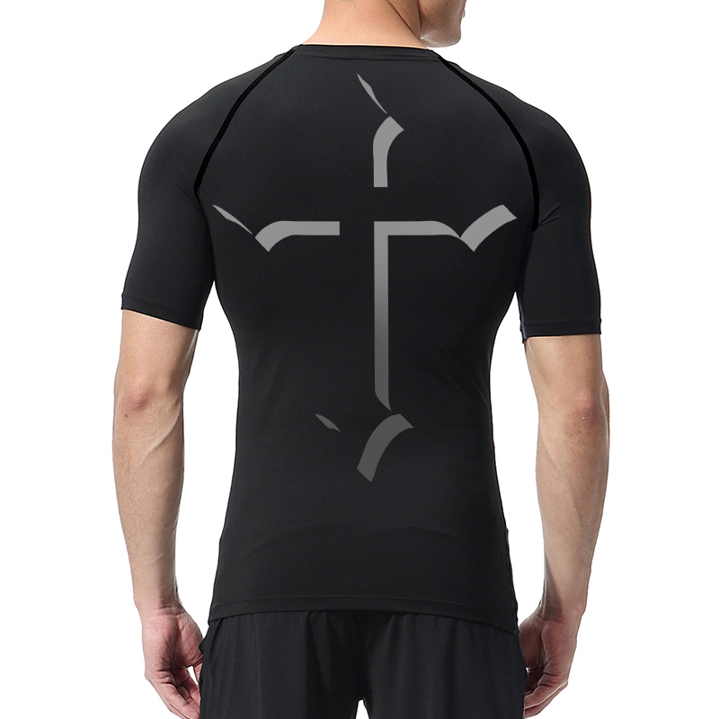 Cross Print Compression Shirt  - đánh giá và giá Streetwear Brand T Shirt