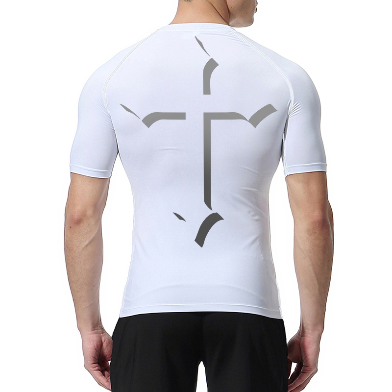 Cross Print Compression Shirt  - đánh giá và giá Streetwear Brand T Shirt