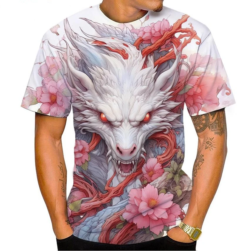 Summer New Men's Top 3D Printe - đánh giá và giá Streetwear Brand T Shirt
