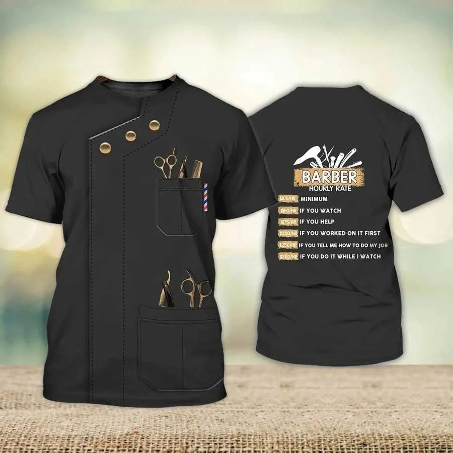 Fashion New Customized Barber  - đánh giá và giá Streetwear Brand T Shirt