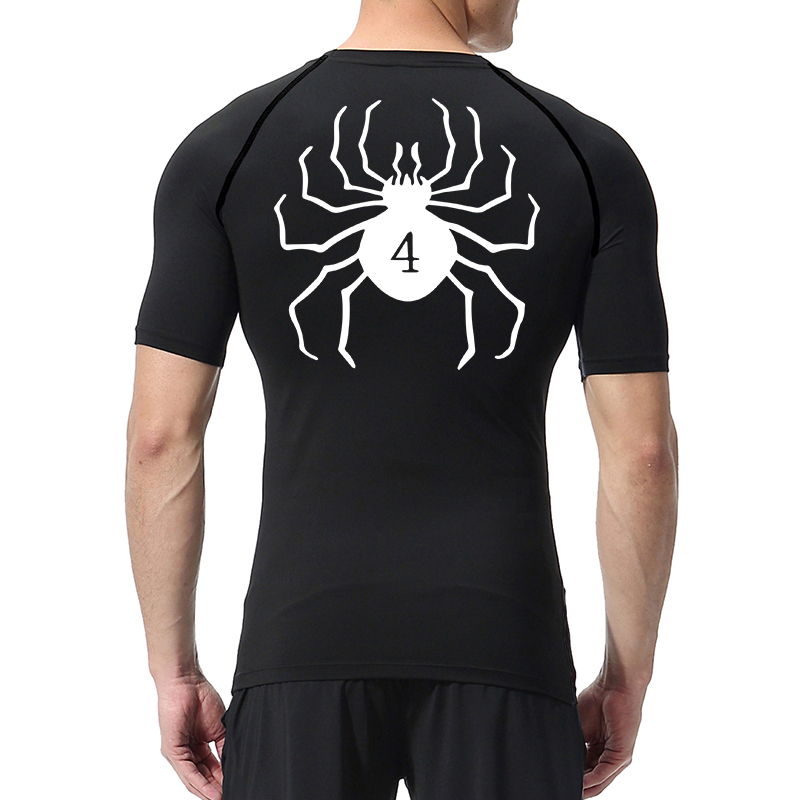 Spider Print Compression Shirt - đánh giá và giá Streetwear Brand T Shirt
