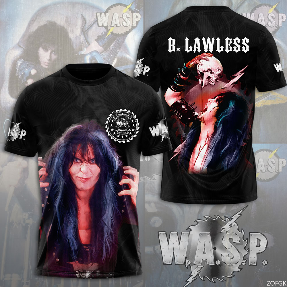W.A.S.P Rock 3D Printing T-shi - đánh giá và giá Streetwear Brand T Shirt