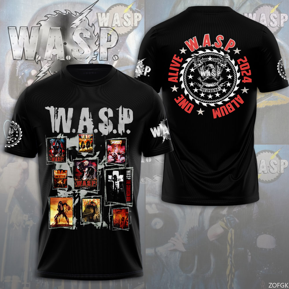 W.A.S.P Rock 3D Printing T-shi - đánh giá và giá Streetwear Brand T Shirt