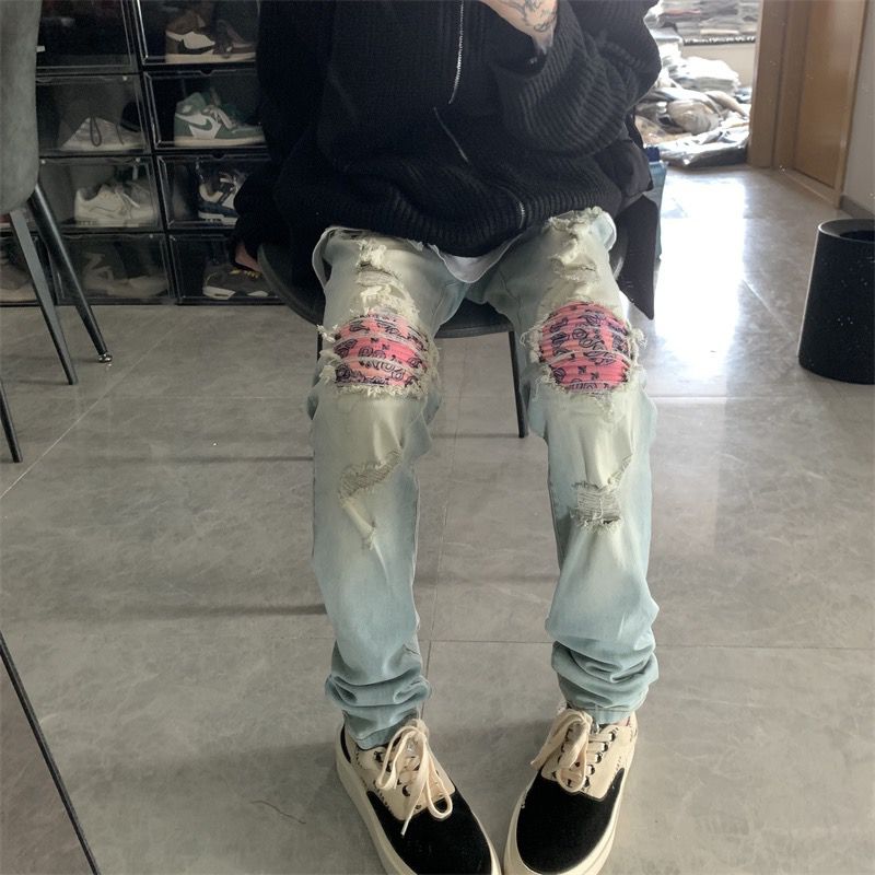 Waed Distred Slim Fit INS Jean - đánh giá và giá Urban Streetwear Brand